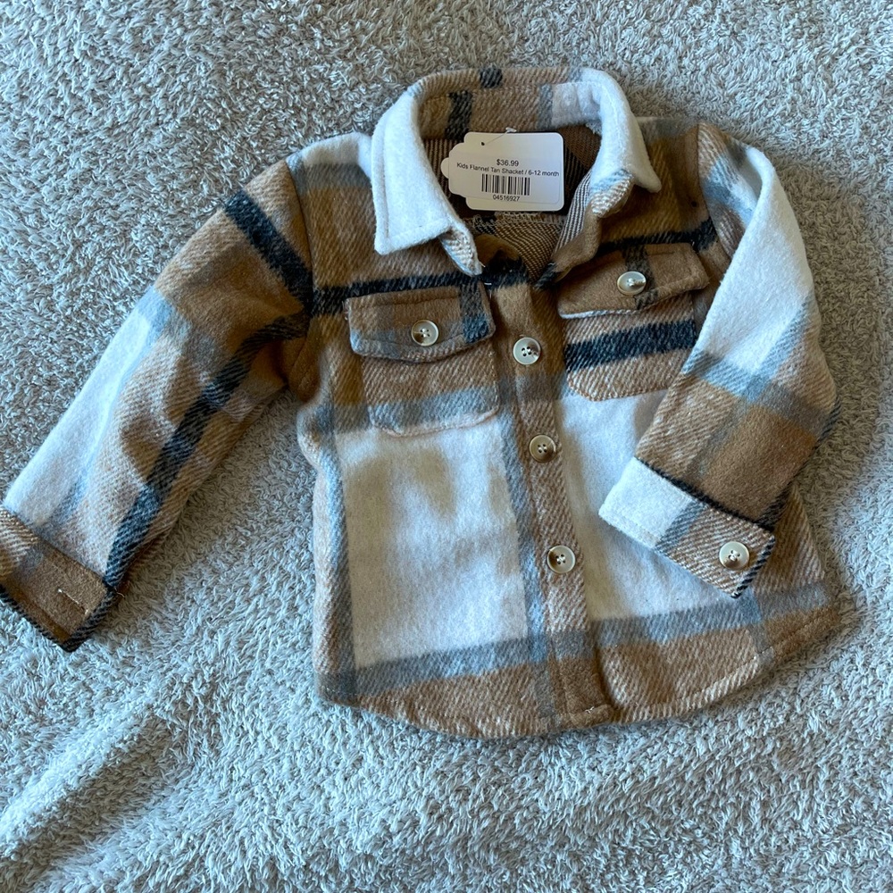 Children’s Plaid Shacket NWT